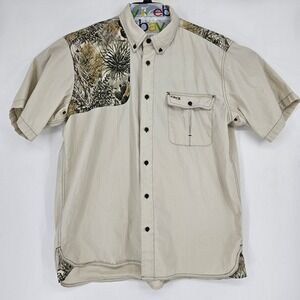 GameGuard Shirt Mens Extra Large Cactus Camouflage Shooting Short Sleeve Outdoor